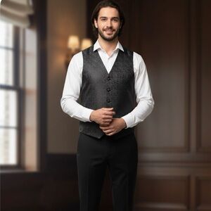 Pierre Cardin Charcoal Men's Vest